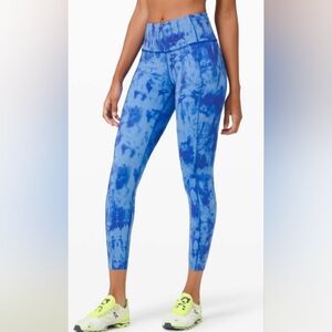 LULULEMON Fast and Free Tight II leggings in the Game Day Blue